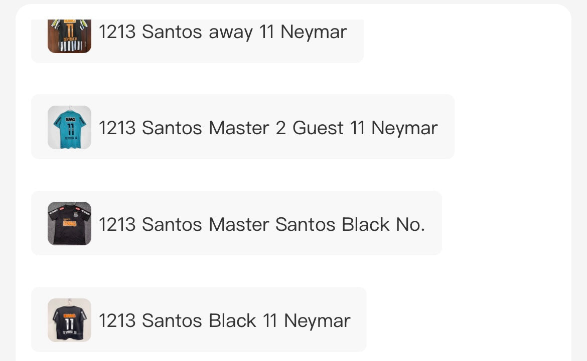 Santos Jerseys Link- With Neymar and Without